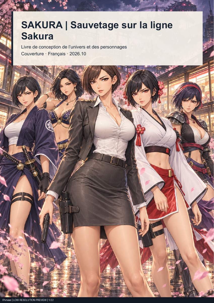 SAKURA | Sauvetage sur la ligne Sakura — Livre de conception de l’univers et des personnages
